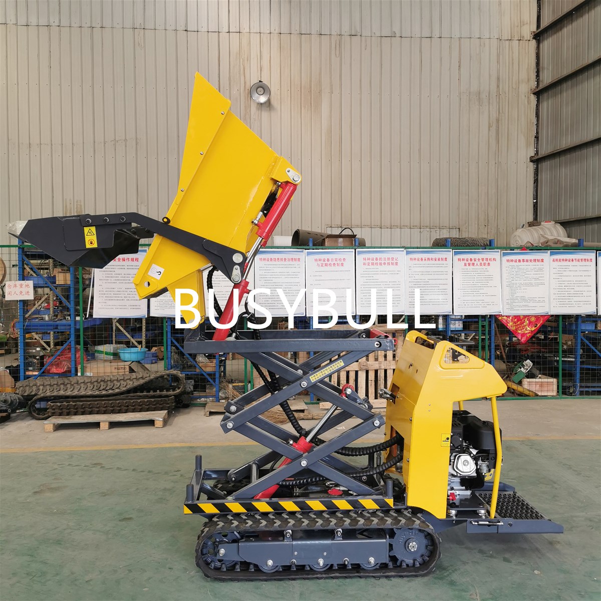 BUSYBULL BD05BH1200 Mini liftable selfloading crawler dumper with 500kg capacity