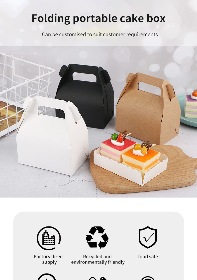 Folding portable cake box Please contact me