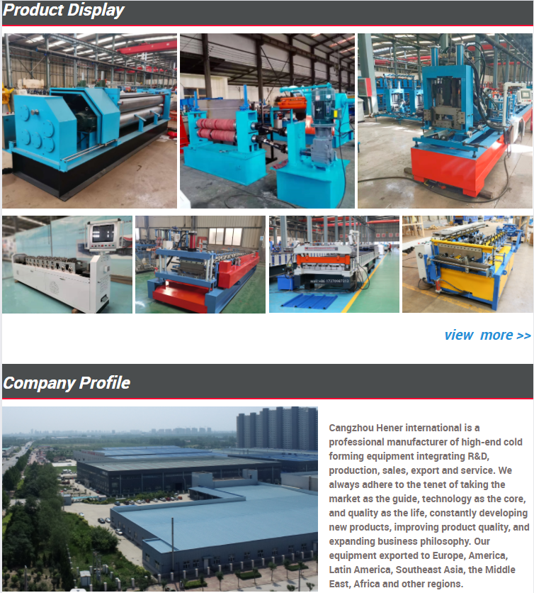Light gauge steel villa frame roll forming machine