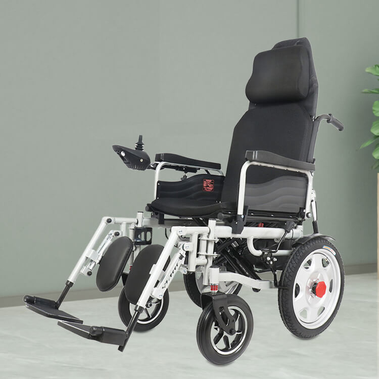 hot selling aluminum alloy lightweight wheelchair folding power remote control electric wheelchair