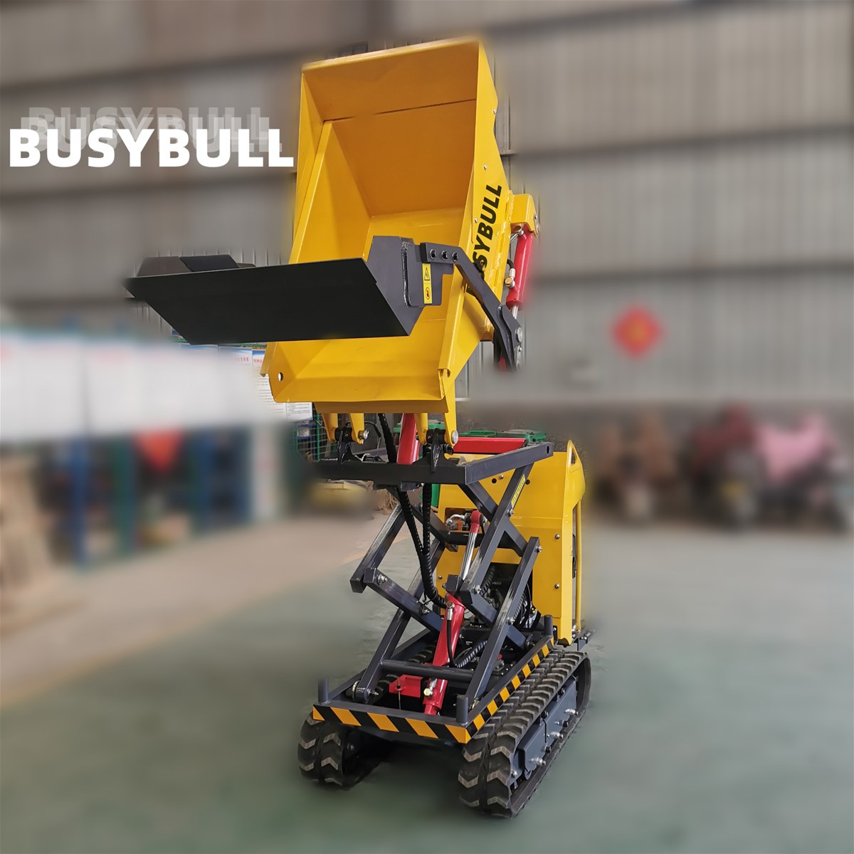 BUSYBULL Automatic Petrol BD05BH1200 Mini liftable selfloading crawler dumper Manual Crawler carrier for construction