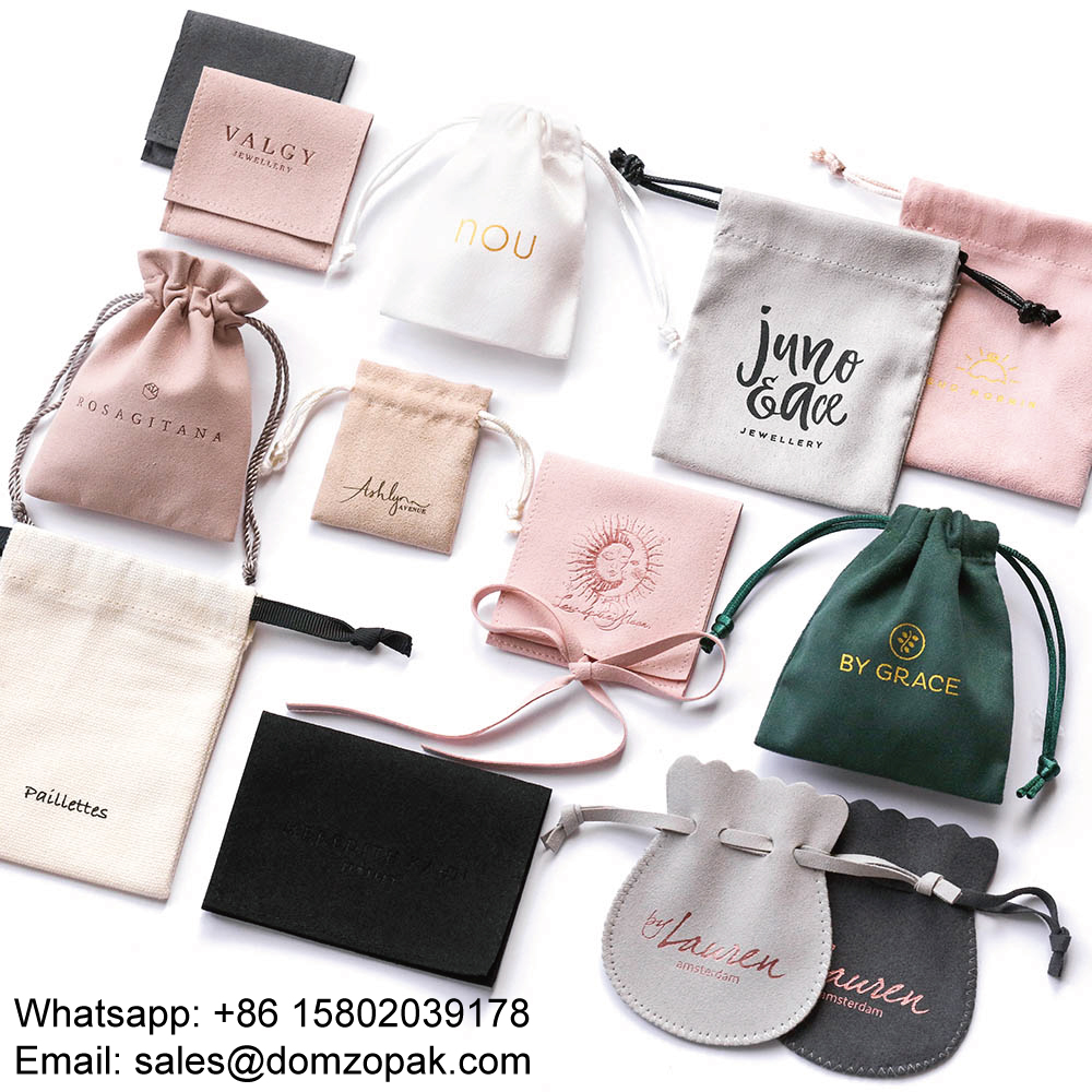 Elegant Microfiber EnvelopeShaped Jewelry Pouches for Travel and Storage