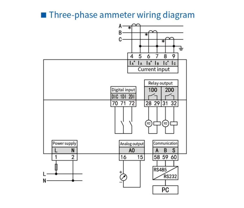 Great Price LCD Display 2Way Relay Output Ampere Meter 2Way Switch Input LCD Ampere Meter