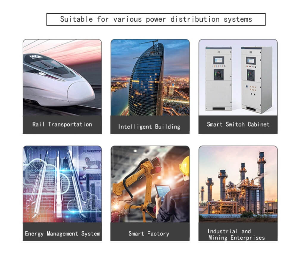 Large LCD Display 3 Phase Multi Function Power Factor Energy Meter Digital AC Ammeter