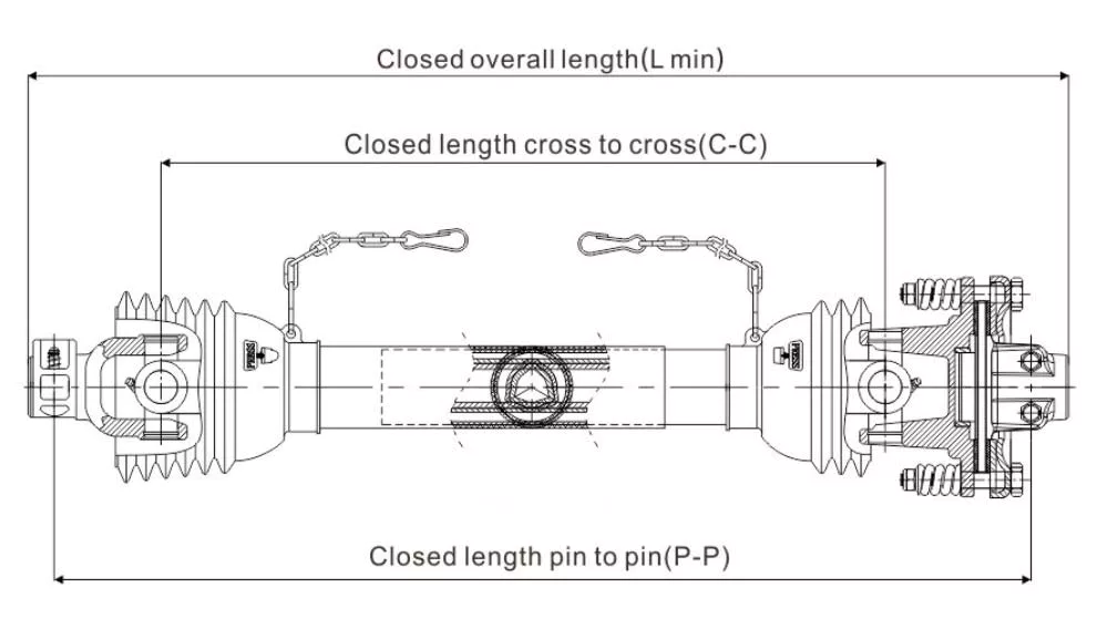 Tractor PTO Shaft for Feed Mixers