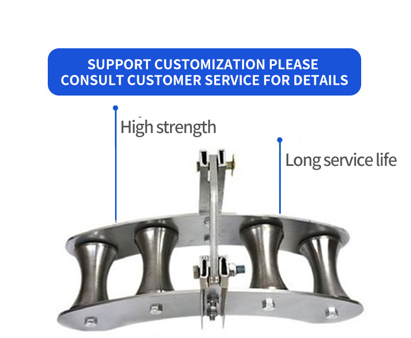 pulley steel heavy duty thickened wellhead corner pipe mouth straight run special crane pulley