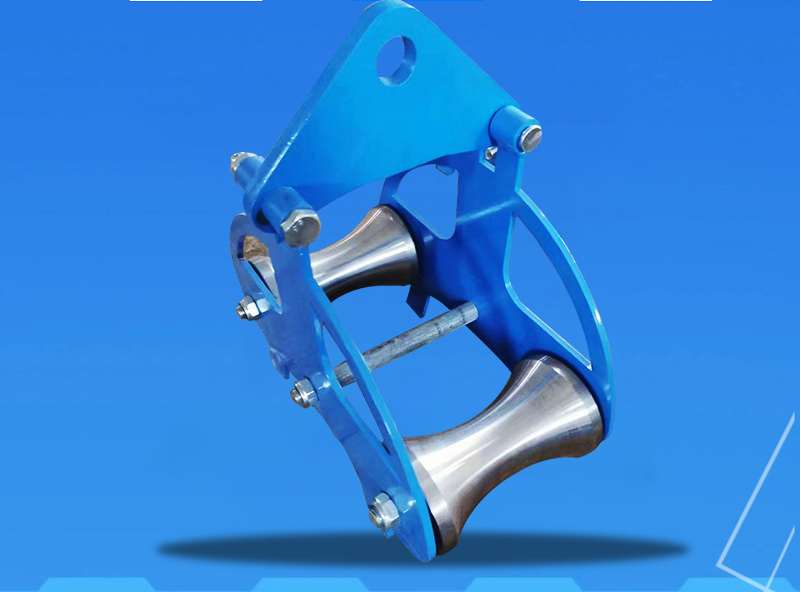 pulley steel heavy duty thickened wellhead corner pipe mouth straight run special crane pulley