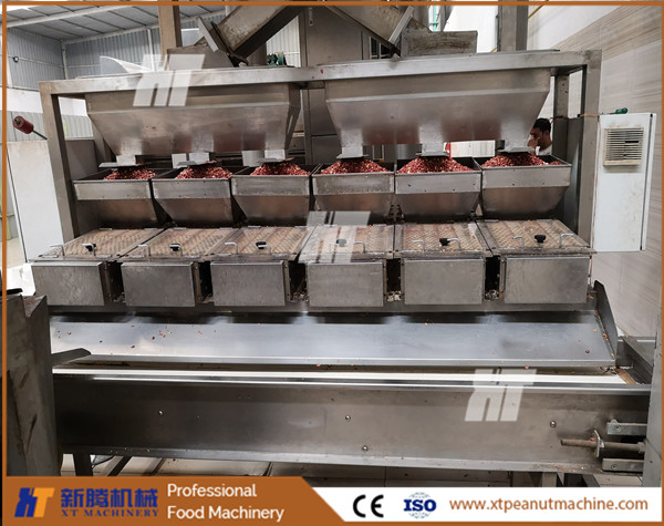 Auto Peanut Blanching Machine 600kgH Blanched Peanut Production Equipment Peeling Machine