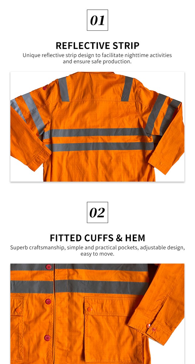 Anti static workwear with multipocket design convenient and flexible brief and generous convenient for nighttime ac