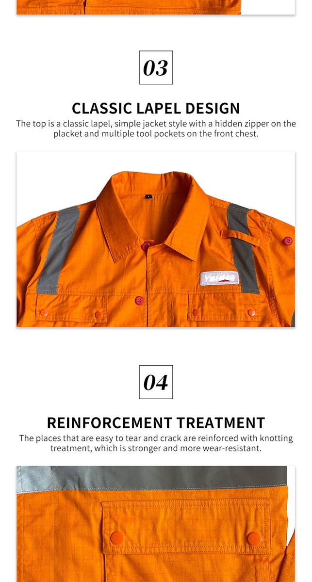 Anti static workwear with multipocket design convenient and flexible brief and generous convenient for nighttime ac