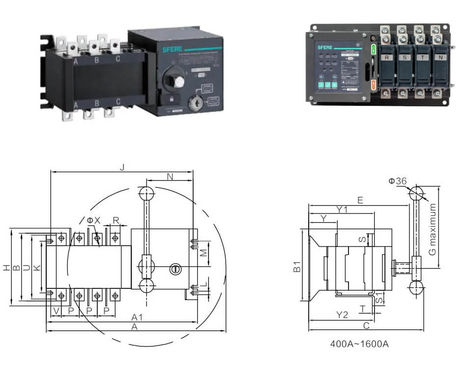 GradePC Automatic Transfer Switch SFP Ga Series