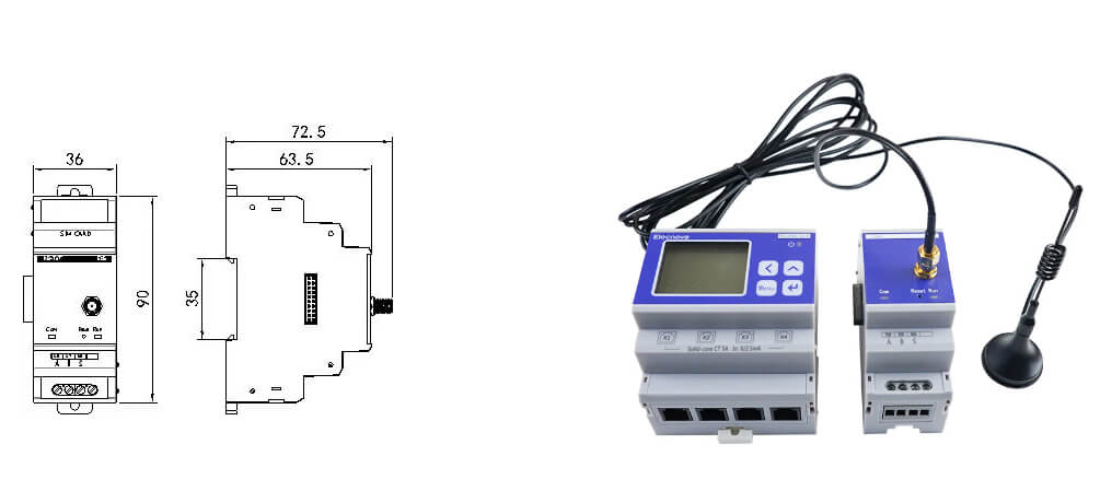 High Coverage Condition Monitoring Value Display Wireless Transmission RS 485 Communication Industrial NbIot Module