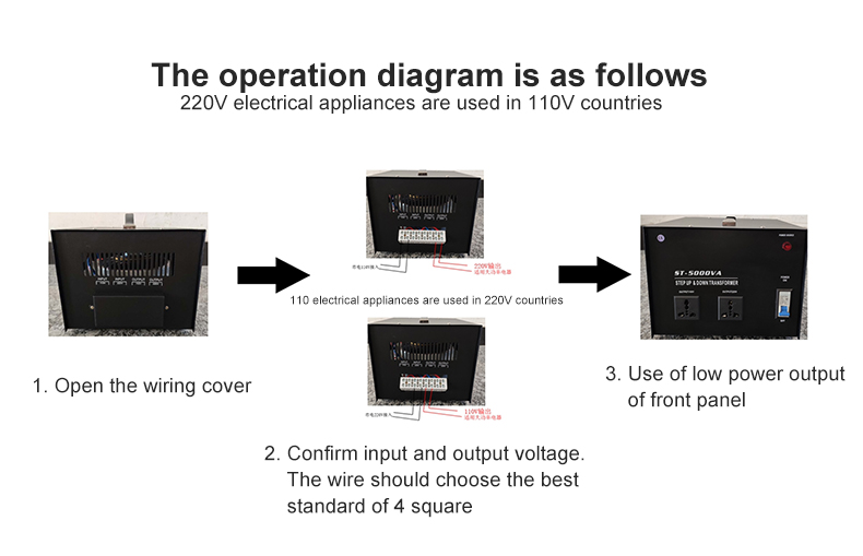 Transformer 110V to 220V AC step up down voltage converter
