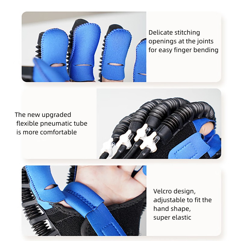 Smart Restoring Health Device Glove after Stroke Arm Hand Robot Finger Exercise Machine Stroke Mirroring Rehabilitation