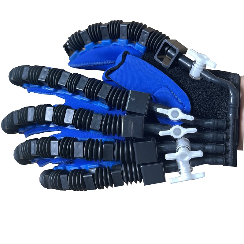 Smart Restoring Health Device Glove after Stroke Arm Hand Robot Finger Exercise Machine Stroke Mirroring Rehabilitation