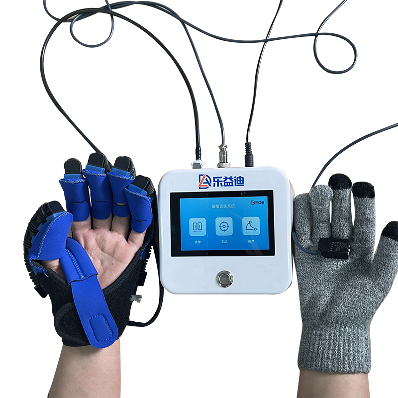 Smart Restoring Health Device Glove after Stroke Arm Hand Robot Finger Exercise Machine Stroke Mirroring Rehabilitation