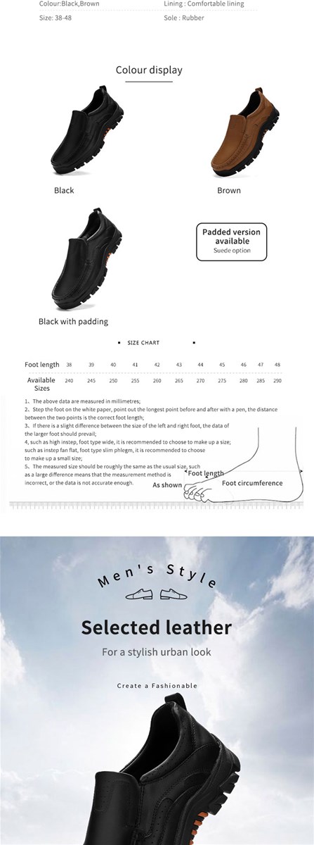 Outdoor mountaineering casual top layer cowhide rubber sole mens shoes