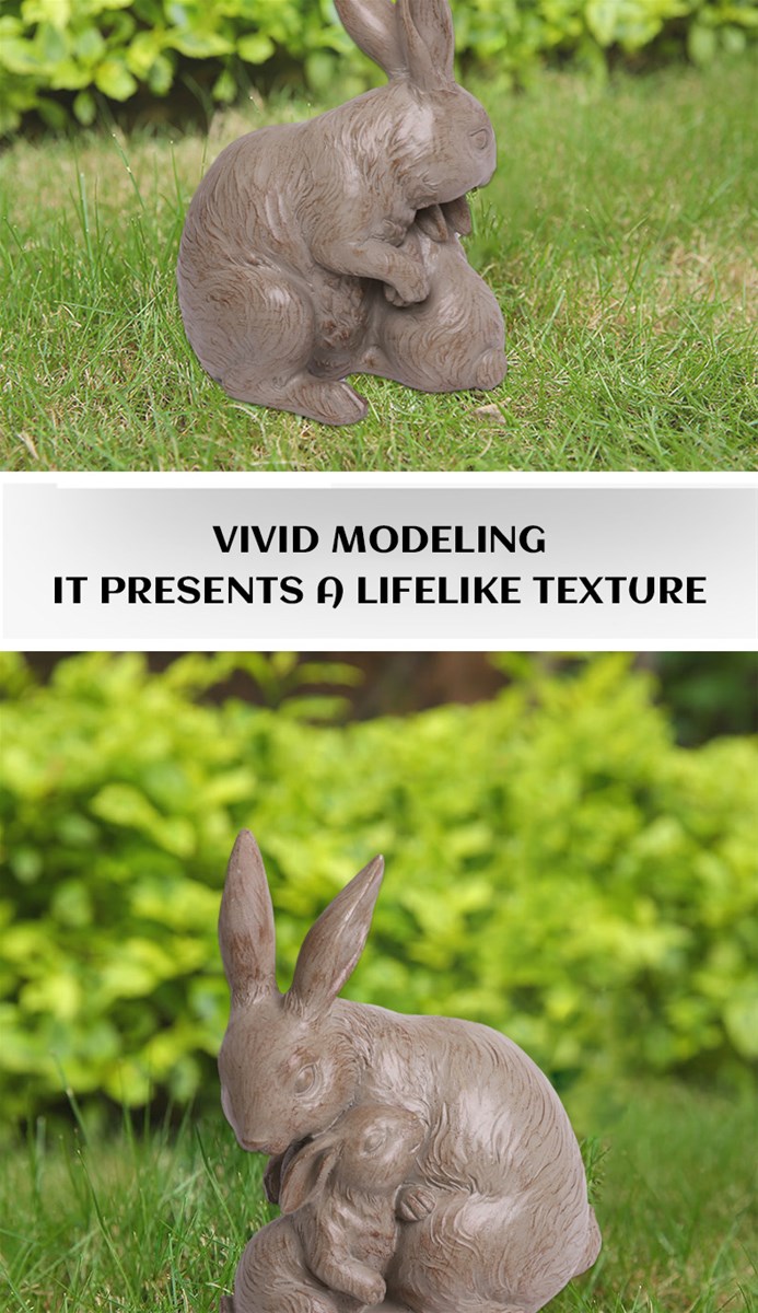 Collaborative Craft Resin Garden Crafts Rabbit Decoration