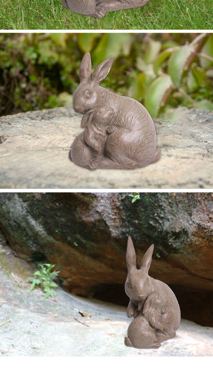 Collaborative Craft Resin Garden Crafts Rabbit Decoration