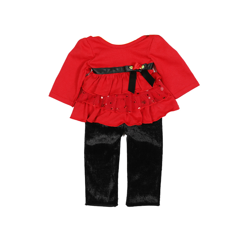 SkirtDoll Holiday Christmas Red Sequins Shining Christmas Pants Skirt