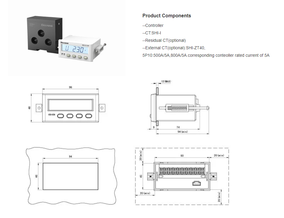 Wdh31200 9 Types Protection MultiFunction Intelligent Motor Protection Controller