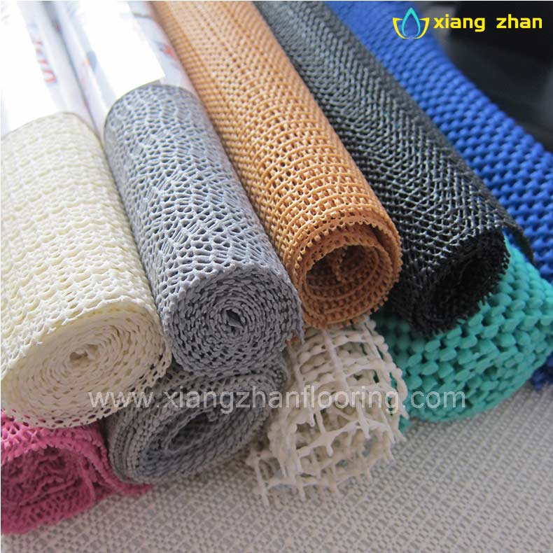 Ecofriendly ready cut PVC durable anti skid rug liner mat nonslip carpet pad kitchen mat