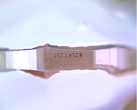Laser Inscription on diamond HM1003DM