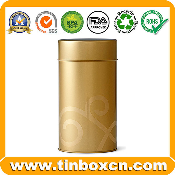 Custom round metal box tea chocolate coffee tins BR003