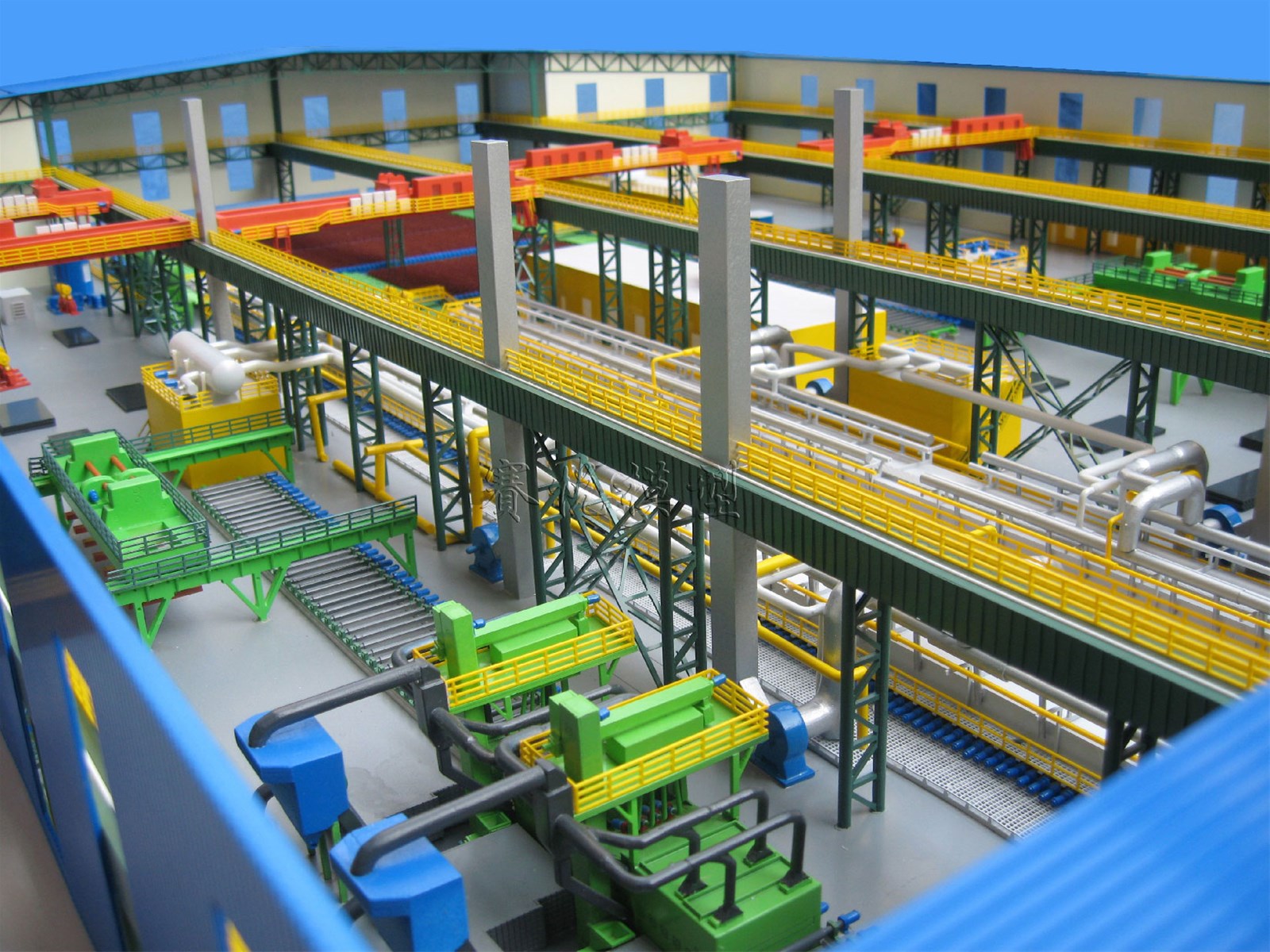 Micro scaled industrial models for mechanical display