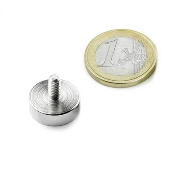Pot Magnets with Threaded Pins