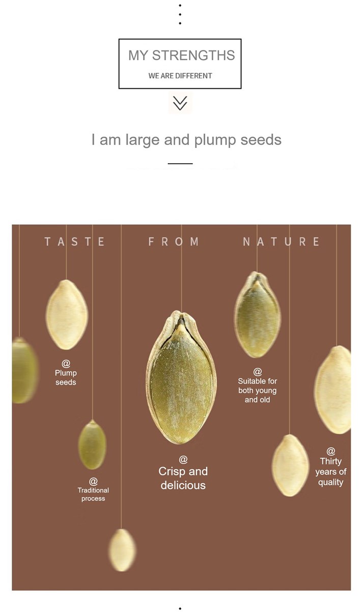 Roasted pumpkin seeds salted flavor factory price