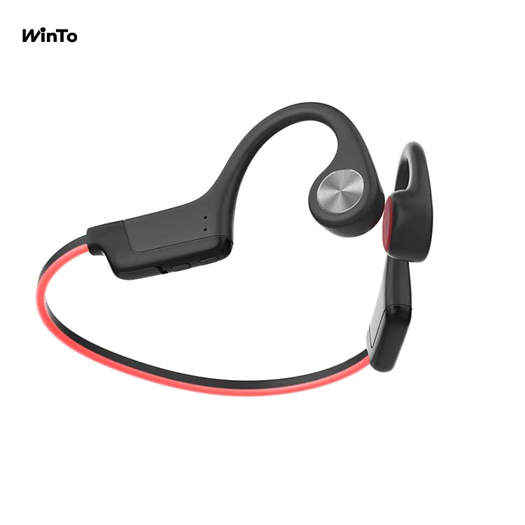 Winto 2023 New Arrival BC400 Bone Conduction Headset 8H10H Playtime with Switchable Light