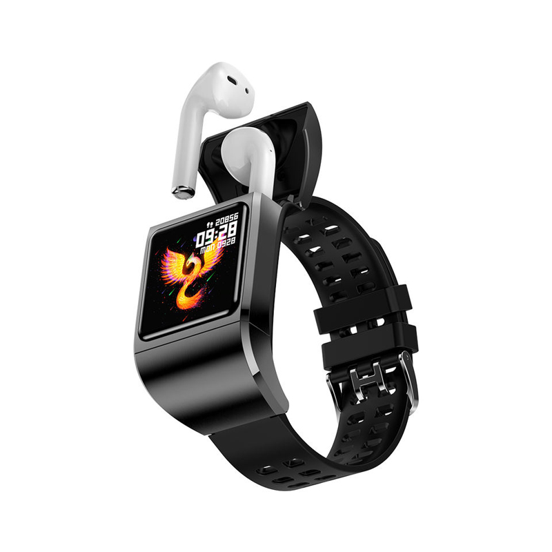 BlueNEXT Tws Bluetooth compatible Headset Blood Pressure Heart Rate Monitor Smartwatch Sports Bracelet