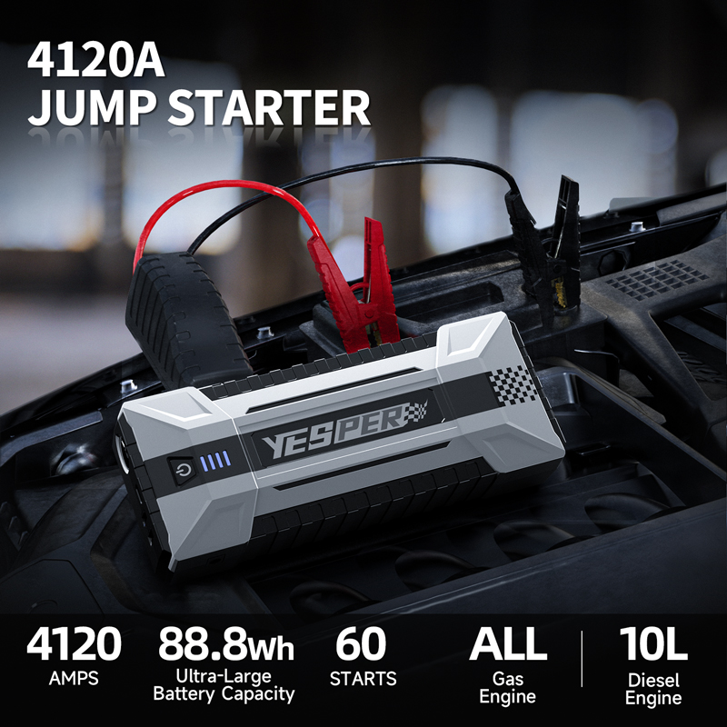 Factory Sale MultiFunctional LED Light 24000mAh Jump Starter Power Bank Car Booster
