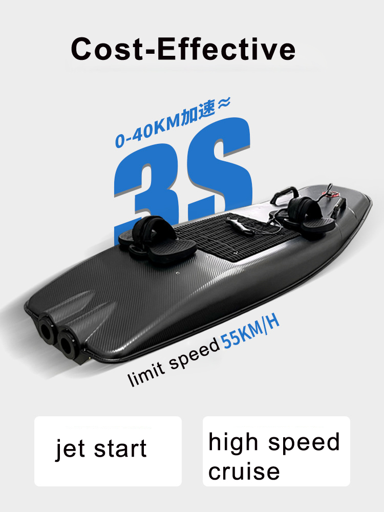 KuoRui HighSpeed 55KMH Electric Jet Surfboard For WaterSports Touring Rental