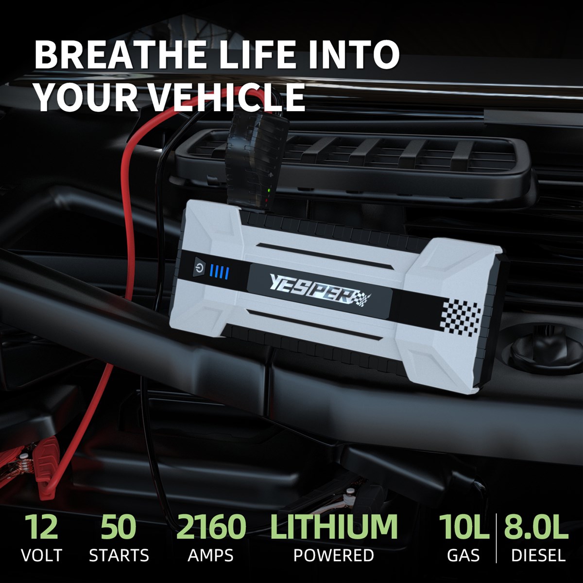 12V high power Car Jump Starter Portable Battery Booster