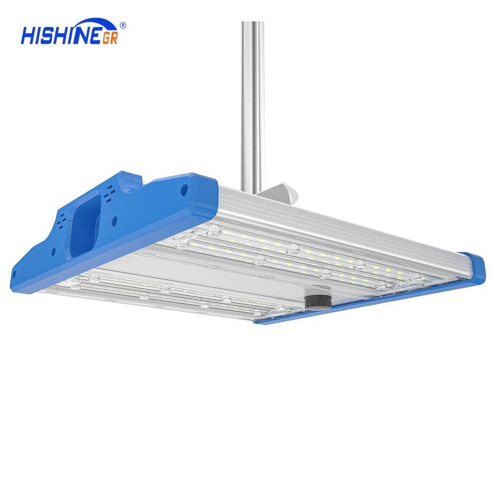 Hishine Group 100W Linear warehouse ceiling light with Meanwell driver used warehouse lighting led high bay light