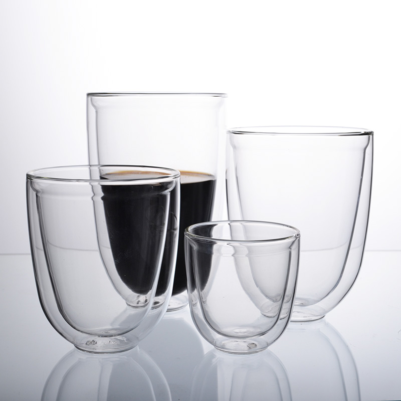 Borosilicate Double Wall Glass Cups Coffee Mug or Tea Cups