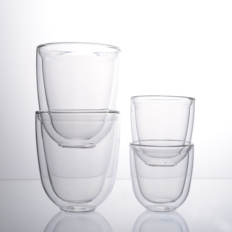 Borosilicate Double Wall Glass Cups Coffee Mug or Tea Cups