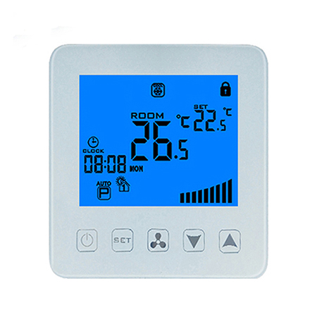 HY08AC04 Touch screen netingworking thermostat of FCU