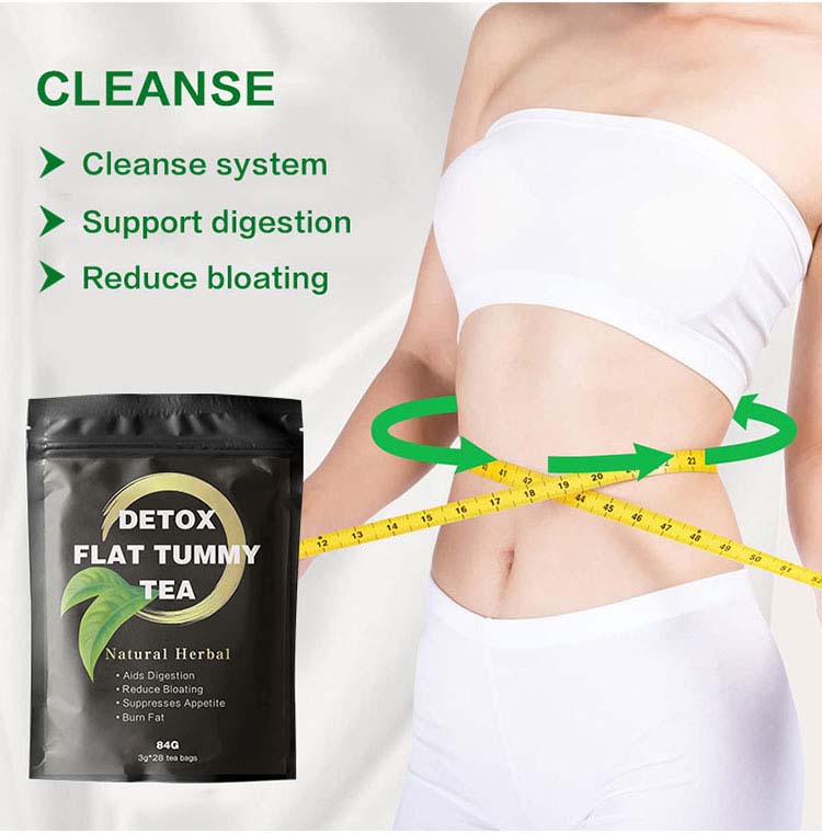 Custom Fast Weight Loss Belly Burning Fat Skinny Tetox Diet Flat Tummy Wholesale Detox Slim Tea with moringa