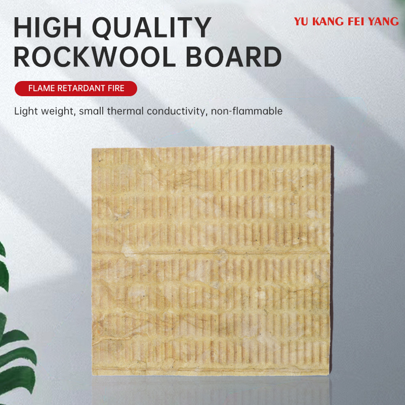 Advanced Fireproof A1 Grade High Temperature Resistant Exterior Rock Wool Board Stable Size Not Easy to Deformation