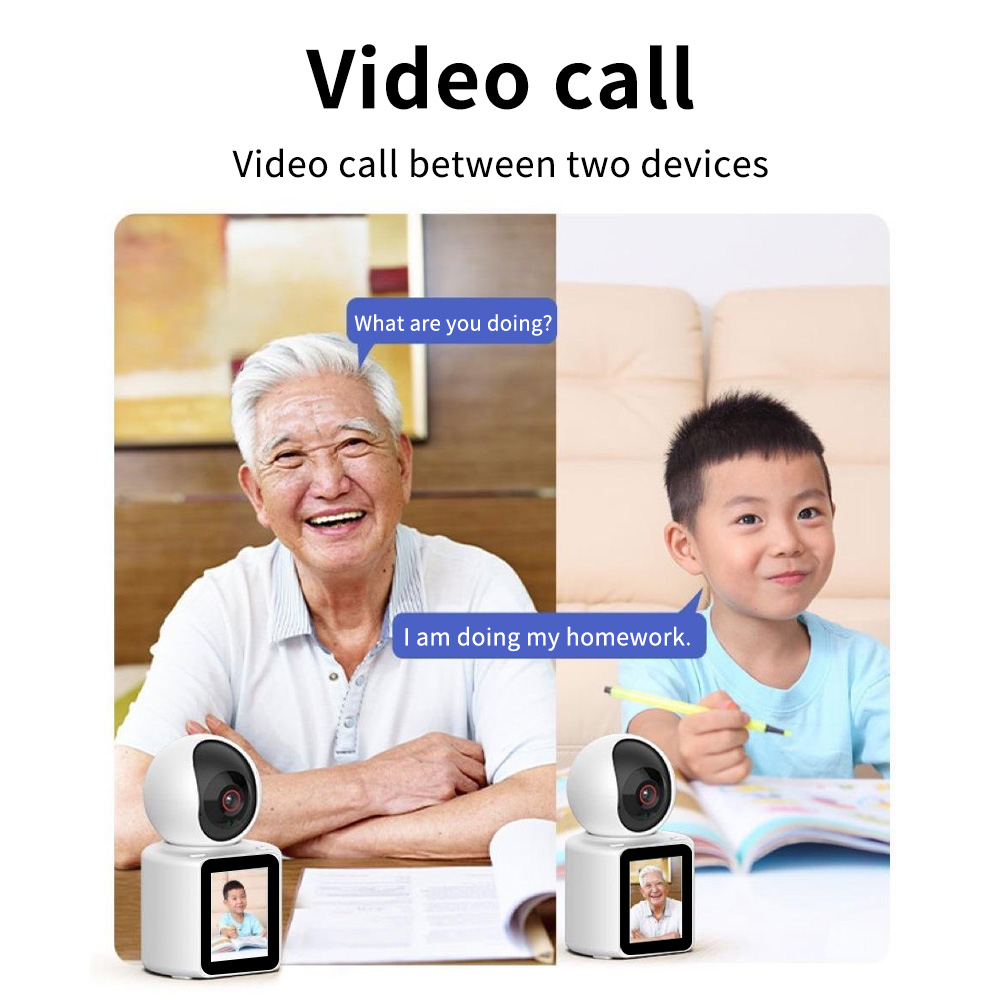 2MP Full HD WIFI Video Calling PT Camera with oneclick call anthropomorphic detection infrared Night Vision by Mobile