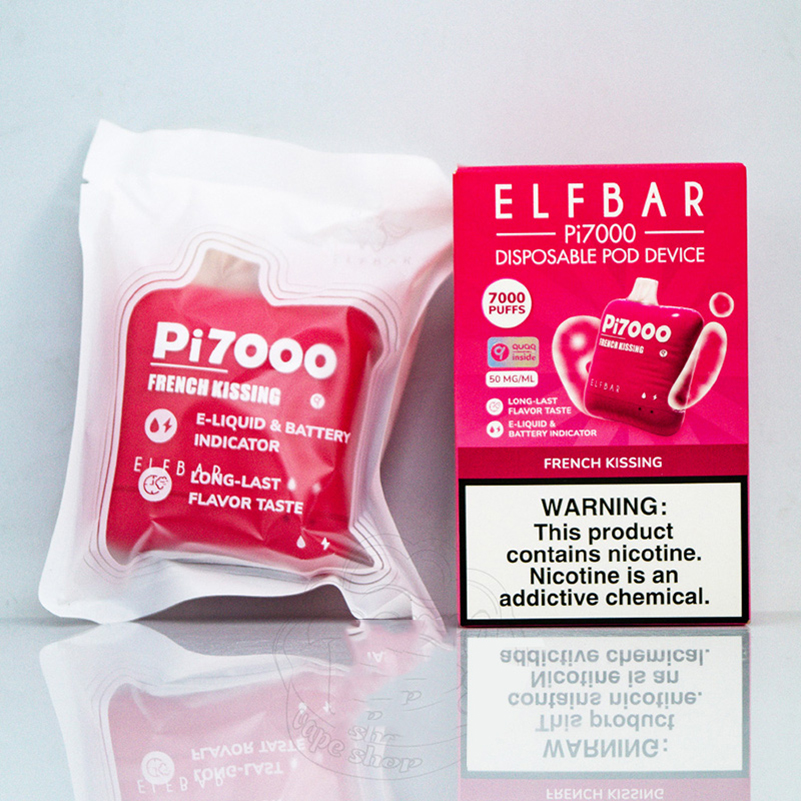 Original ELFBAR Pi7000 Disposable Pod Device 500mAh Rechargeable ECig Disposables Vapes Pods 17ml Elf Bar BC5000 Ultra