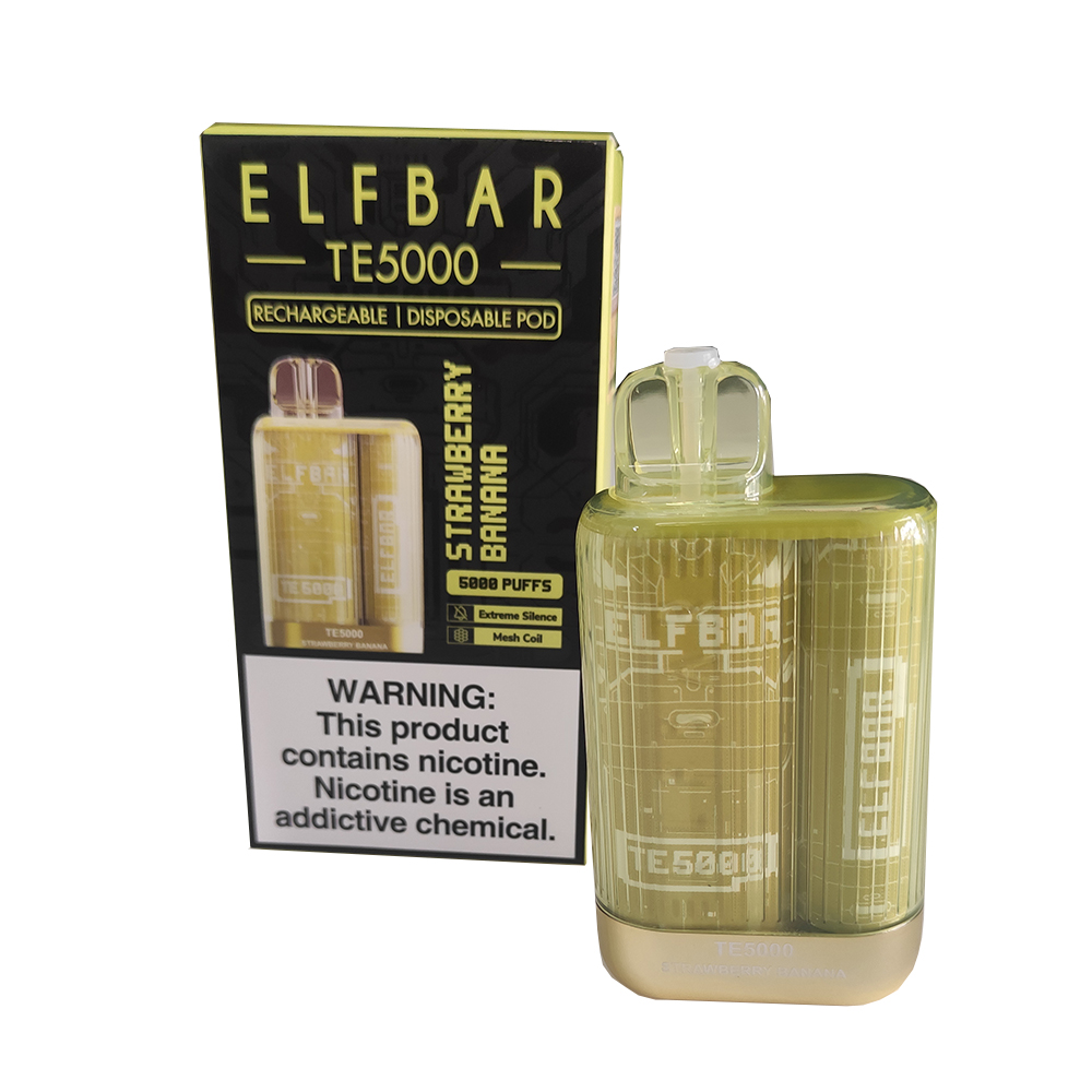 Original ELFBAR TE5000 Disposable Pod Device 550mAh Rechargeable Disposables Vapes Pods 5 5000 Puffs Authentic ELF Bar