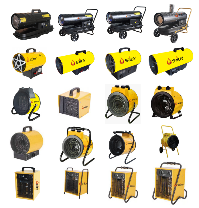 Industrial 2kw Electric Fan Heater factory