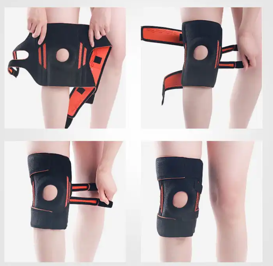 Orthopedic knee pain relief pads compression knee support brace with side stabilizer