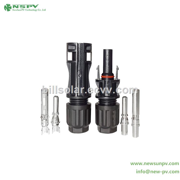 Solar Cable Connectors 1500VDC PV Connectors Match Mc4Evo2 10mm2 Mc4 Plug 10mm 4mm 6mm Solar Panel Wire Connector