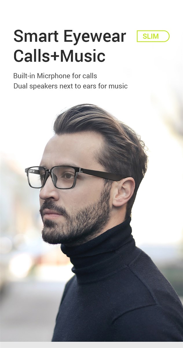 smart Bluetooth glasses listening music and phone calls anti blue light lenses sunglasses night vision lenses