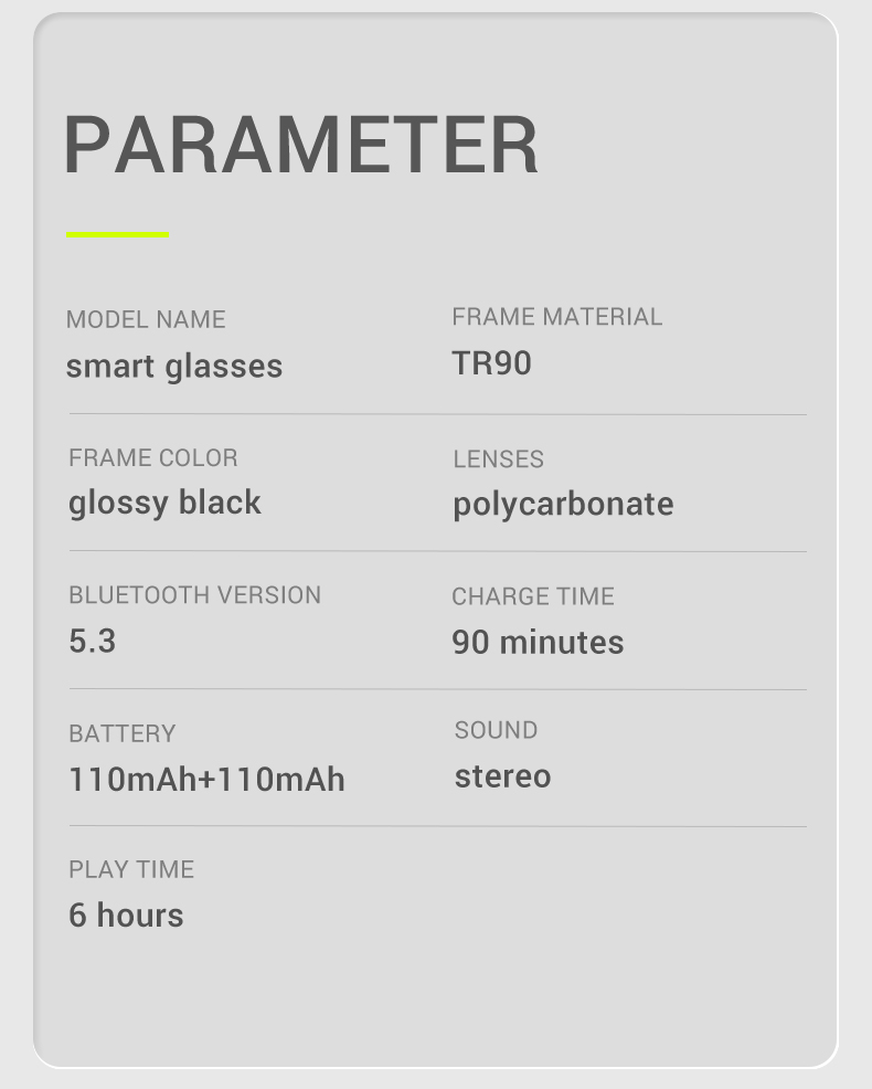 smart Bluetooth glasses listening music and phone calls anti blue light lenses sunglasses night vision lenses